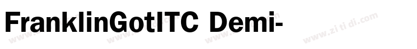 FranklinGotITC Demi字体转换